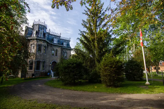 Glanmore National Historic Site in Belleville with its lawn and trees, the kind of grounds the best landscaper in Belleville keeps trim